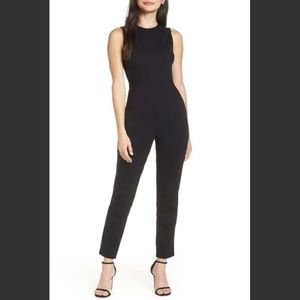 French Connection Black Sleeveless Jumpsuit